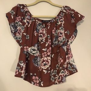 Of the shoulder shirt